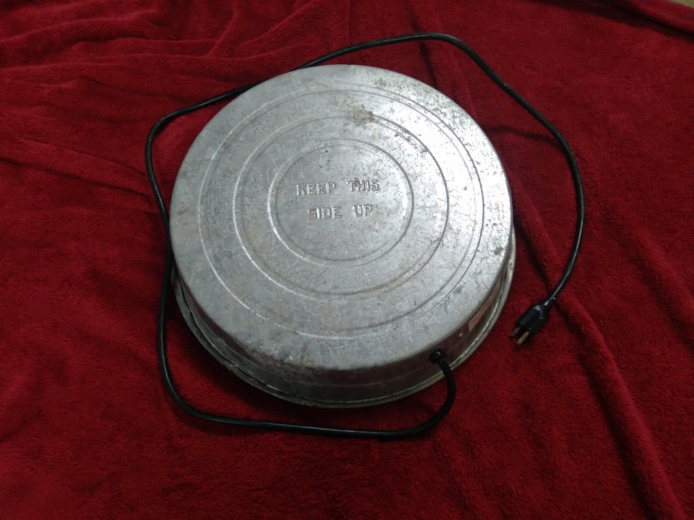 Vintage Egg Incubator Metal Base - Galvanized