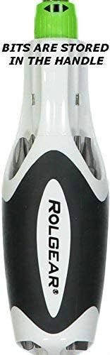 Rolgear Silent Multibit Ratchet Screwdriver 8 Tips (Power Bits)