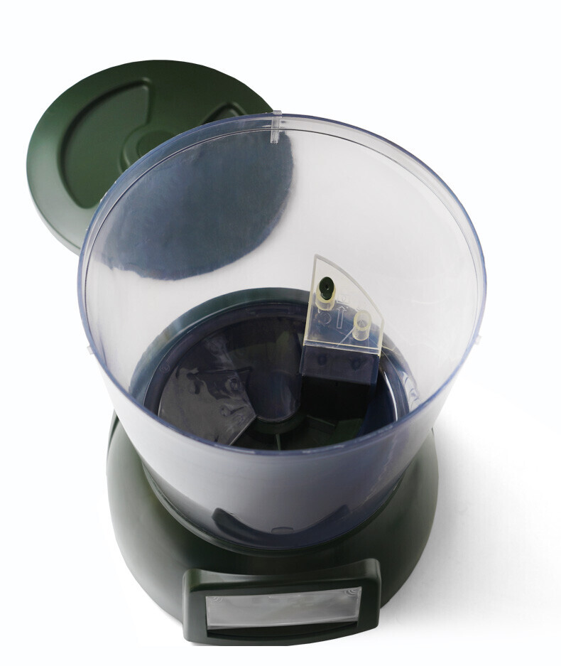 LCD Display Timer Quantitative Feeder Fish Pond Automatic Feeding Machine