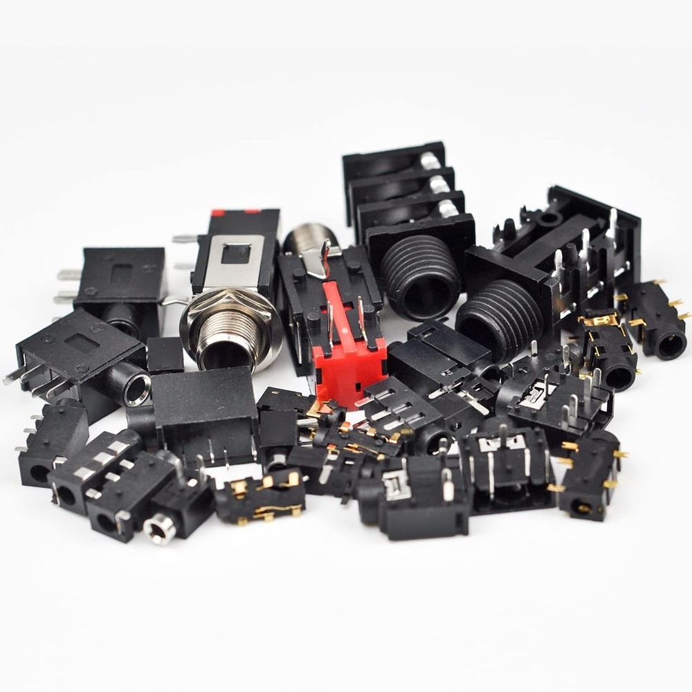 10 Values 84 Pcs Stereo Jack Socket PCB Mount Female Audio Headphone Socket C...