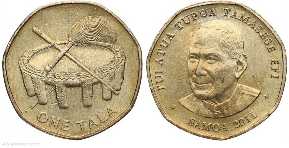 Samoa 1 Tala, 2011, Circulated Coin EUC