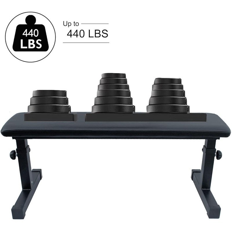 Heavy-Duty Adjustable Workout Bench Durable Steel Frame Full-Body Exercises New