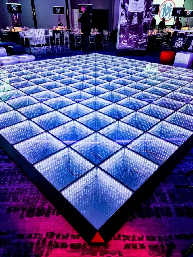 LED Multicolor Compact Dance Floor Effect Light Fixture with Color Mixing