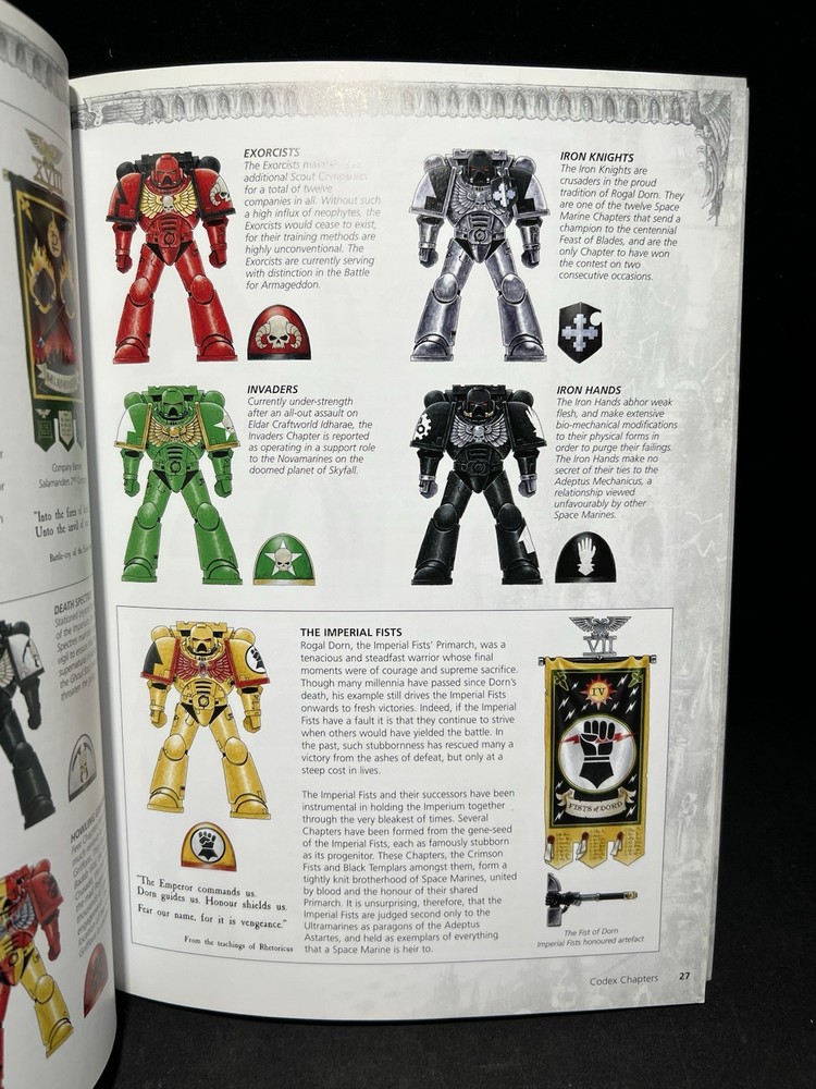 Warhammer 40k Space Marines Codex (2008) Paperback & White Dwarf Magazine (2013)
