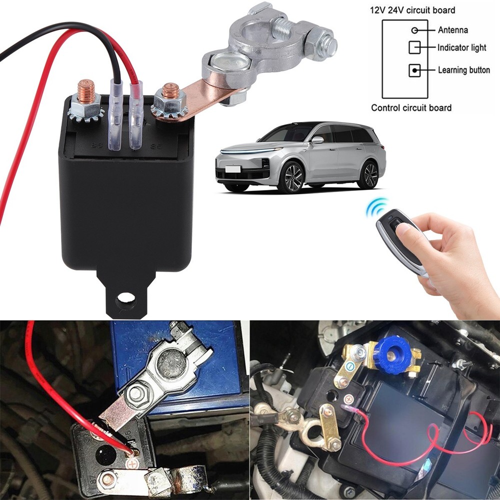 Car Battery Switch Disconnect Power Kill Master Isolator Cut Off Remote Control