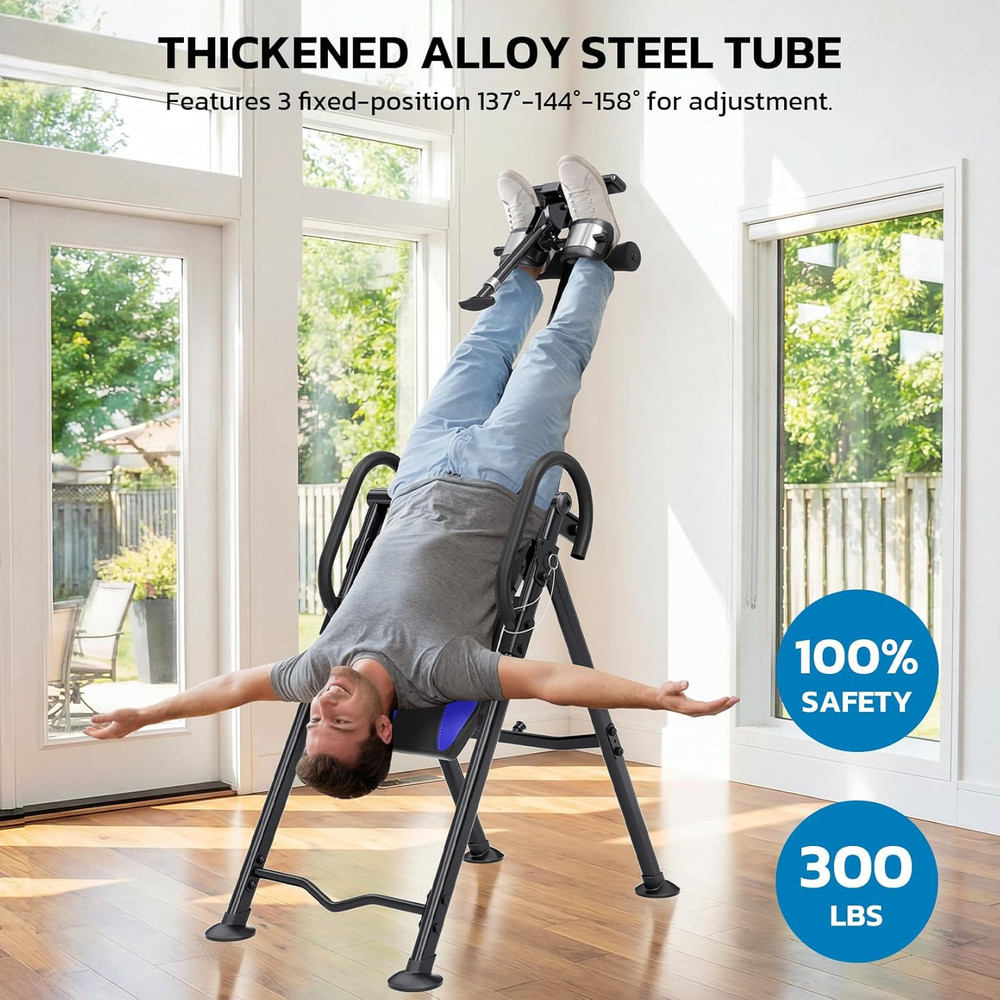 YOLEO Gravity Inversion Table for Back Pain Relief 2026 New Inversion Table W/He