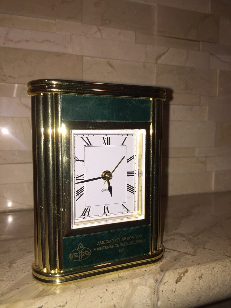 AMOCO PIPELINE COMPANY MAINTENANCE REENGINEERING DESKTOP CLOCK