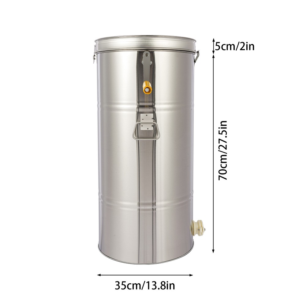 2-Frame Honey Extractor Manual Honey Extractor Honey Spinner Drum Separator NEW