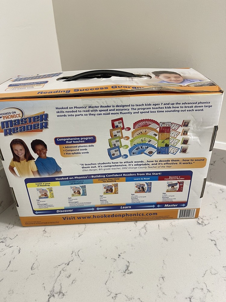 Hooked on Phonics Master Reader 2nd to 6th Grade 7+ Years Old - Missing Green CD