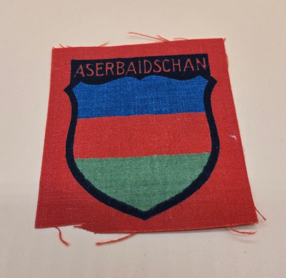 WWII German Foreign Legion Shoulder Patch ASERBAIDSCHAN Original