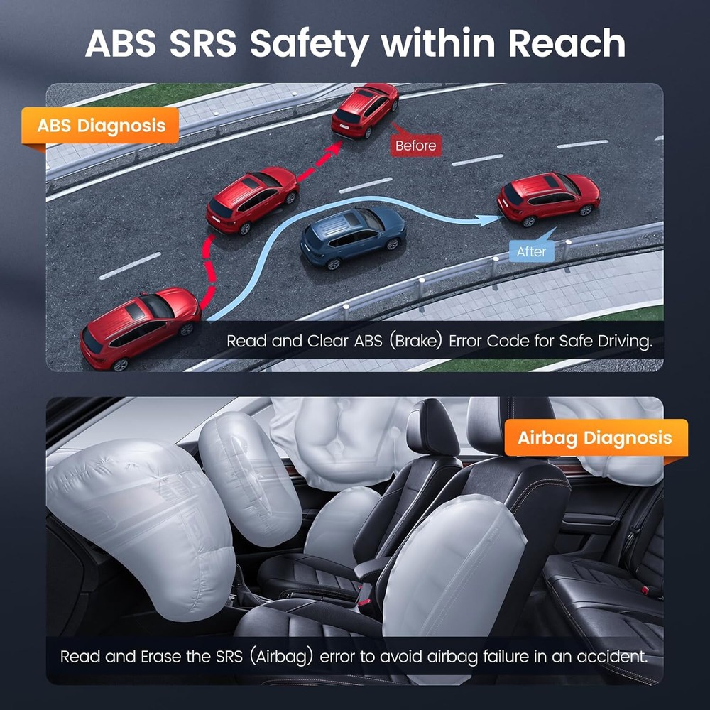 ANCEL AD610 PRO Fit For Land Rover Code Reader Bi-Directional Diagnostic Tool US