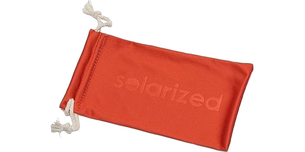 Solarized Action D-Frame Polarized Black Square Sunglasses - SOL2329900
