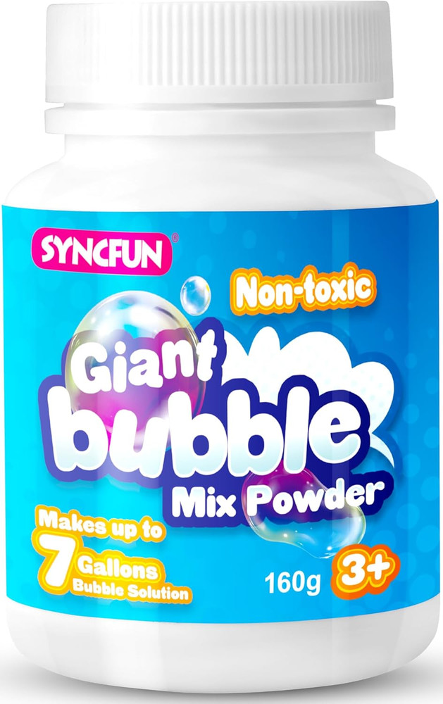 Giant Bubble Solution Concentrate, Makes 7 Gallons Refill for Wands/Machines Fun
