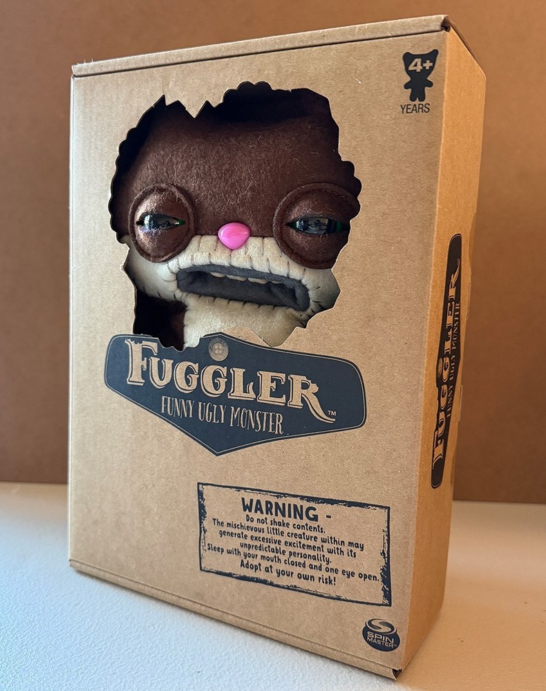 Fuggler Sketchy Squirrel Brown Felt Spinmaster Ugly Monsters MIB Sealed #1