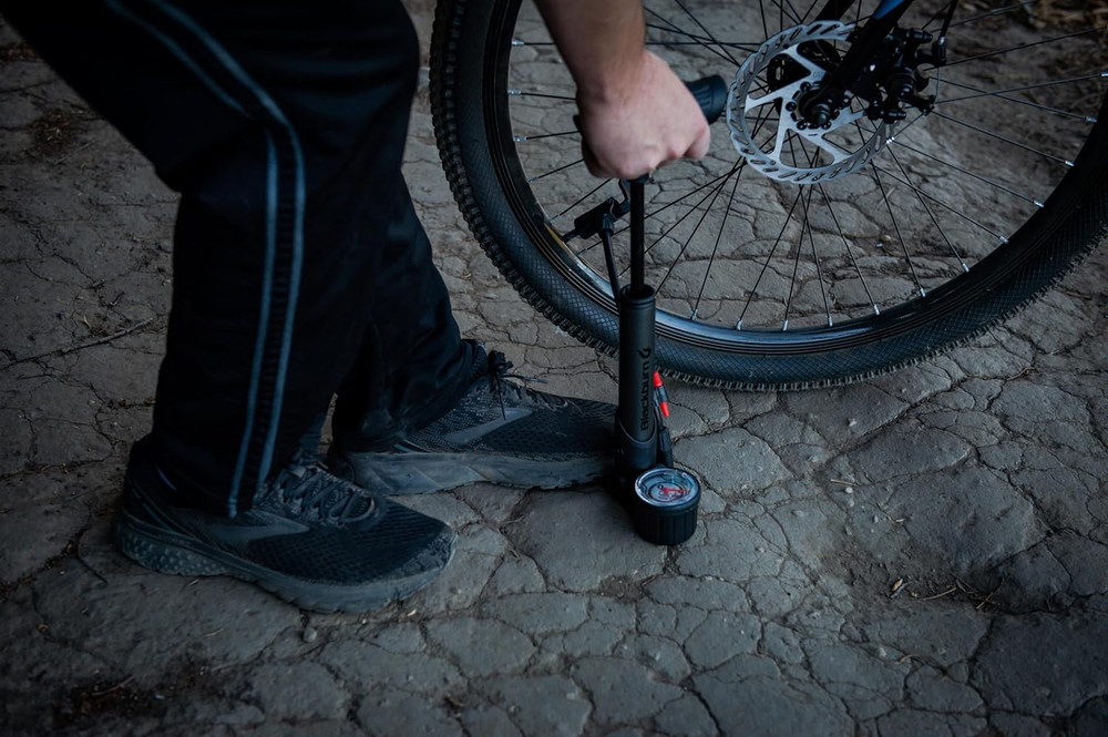 Hybrid Bicycle Frame Pump with Gauge