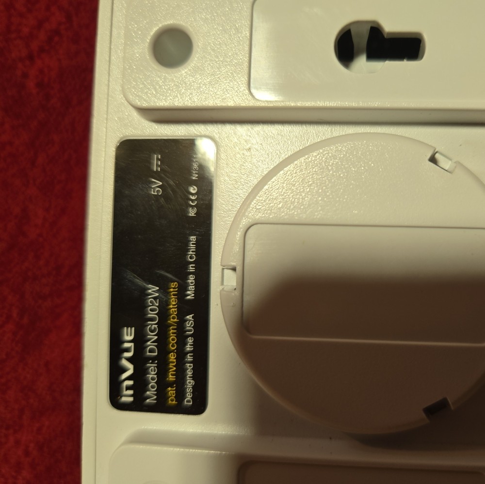 InVue Alarm Unit - White DNGU02W 5v Working/#D13