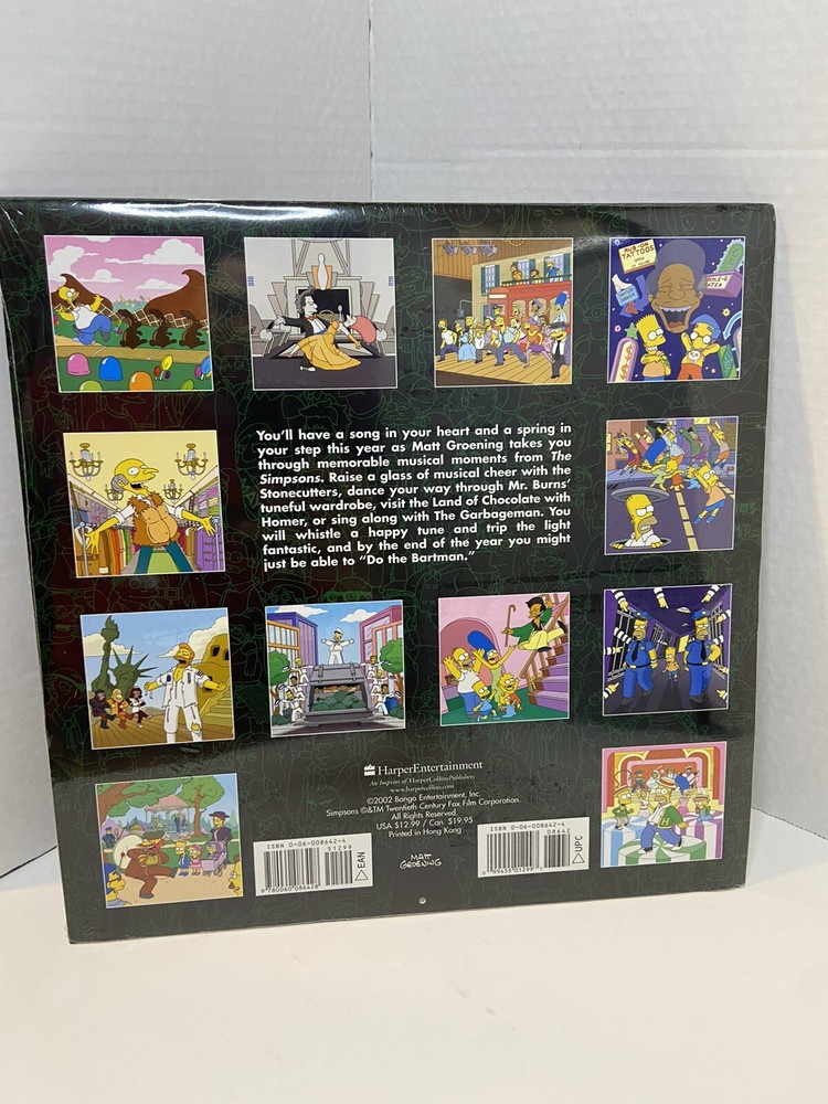 2003 The Simpsons Fun Calendar, NEW Matt Groening