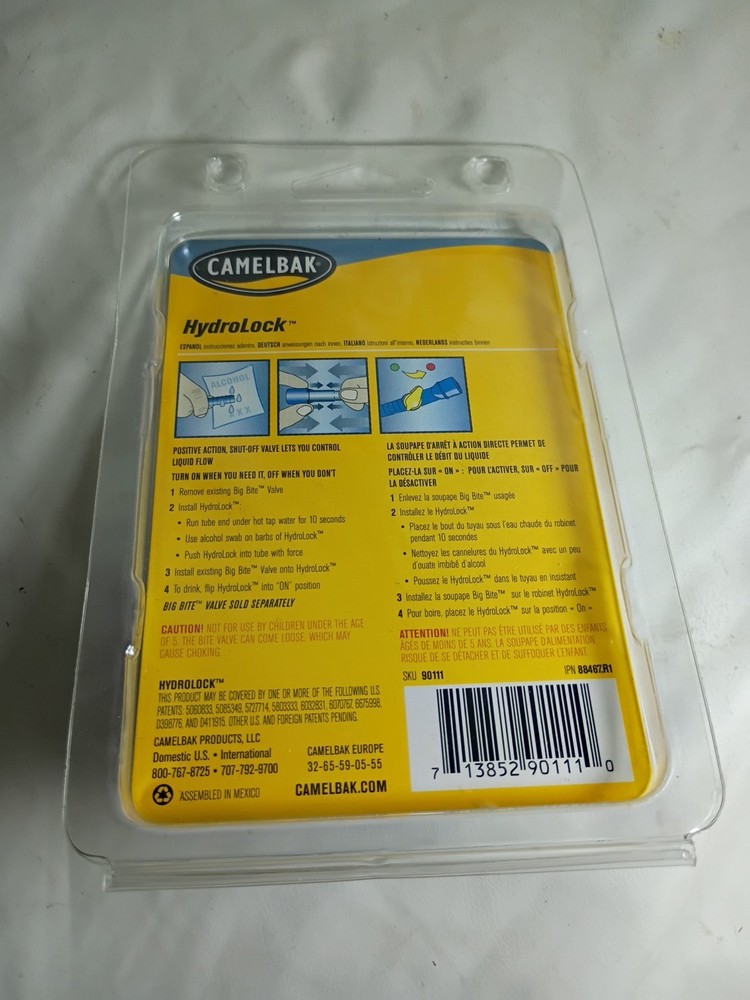CamelBak HydroLock Shut-Off Valve Hydration System Accessory New