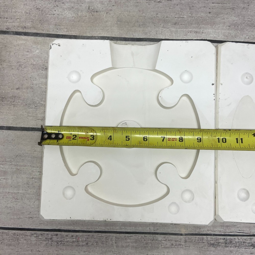 2003 Boothe Mold Ceramic Casting Mold Round Trivet Wine Caddy #1798