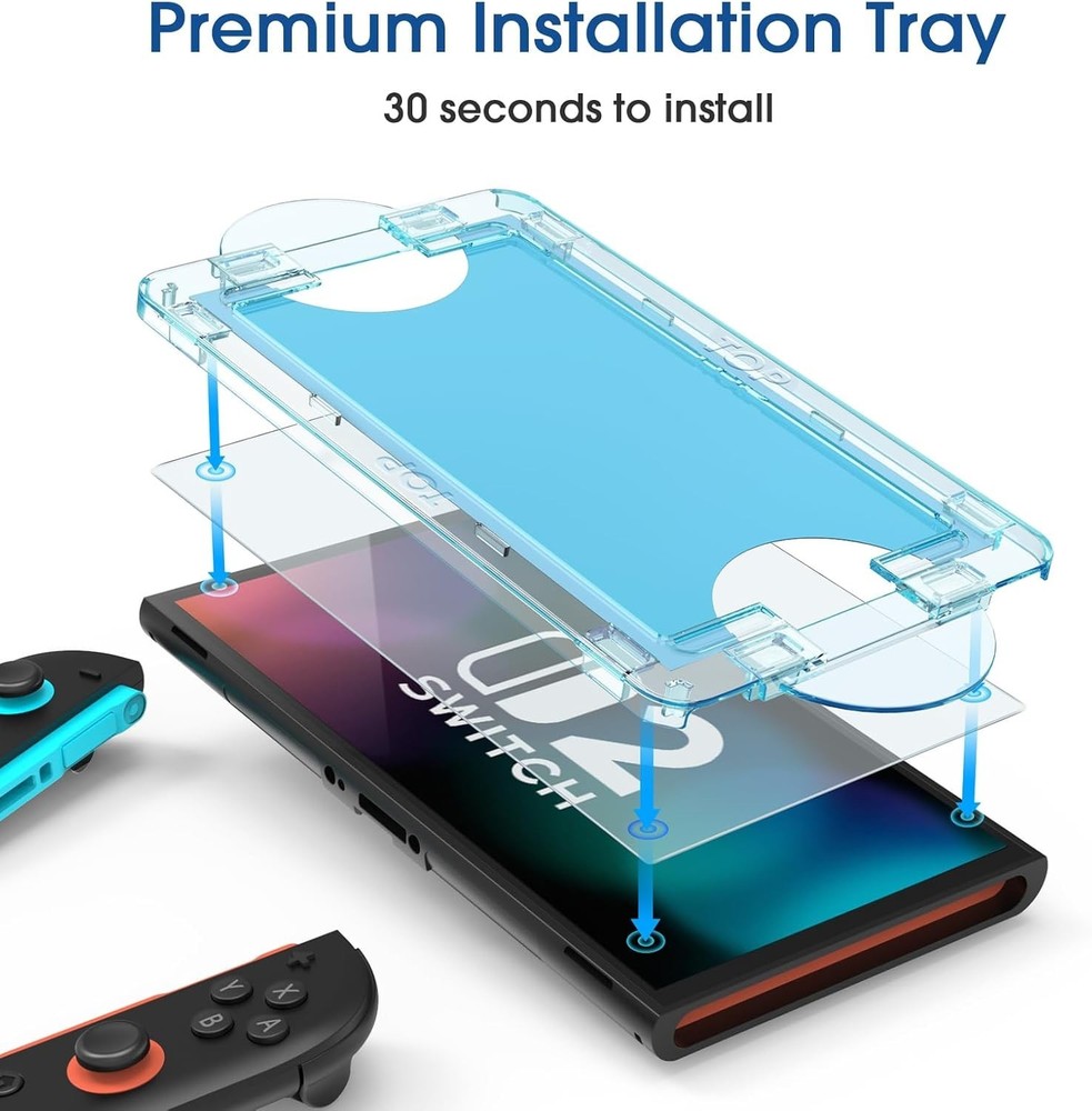 Auto-Alignment OneTouch for Nintendo Switch 2 Matte Finish Screen Protector 2025