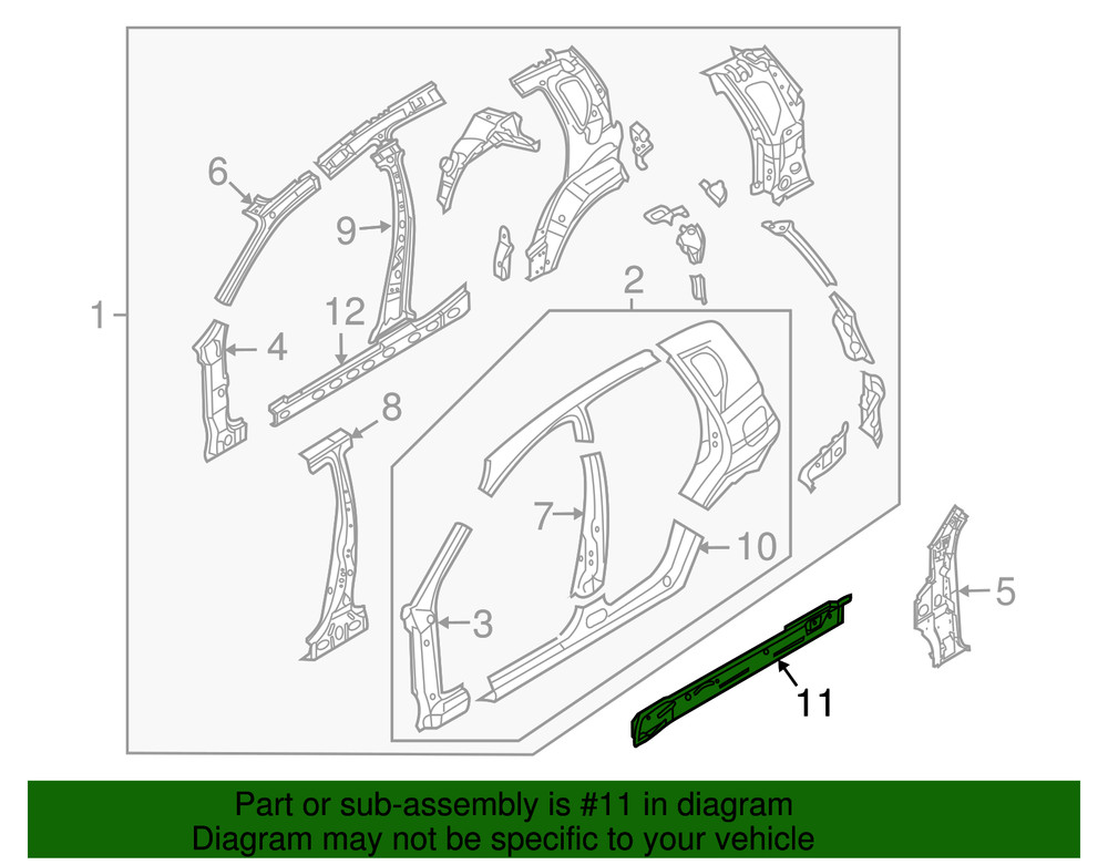 Genuine GM Inner Rocker 95212521