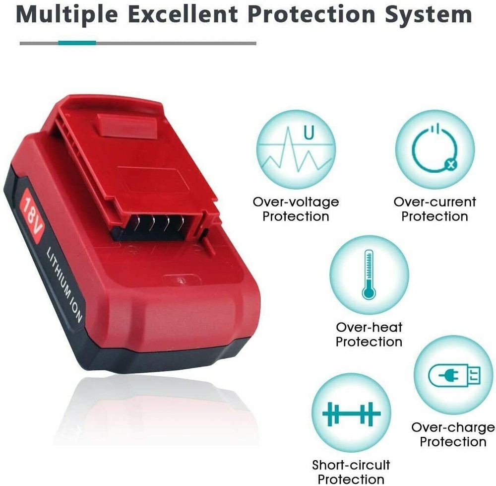2PACK 18V Lithium Ion Battery FOR Porter Cable 18 Volt PC18B PC18BL PC18BLX Tool