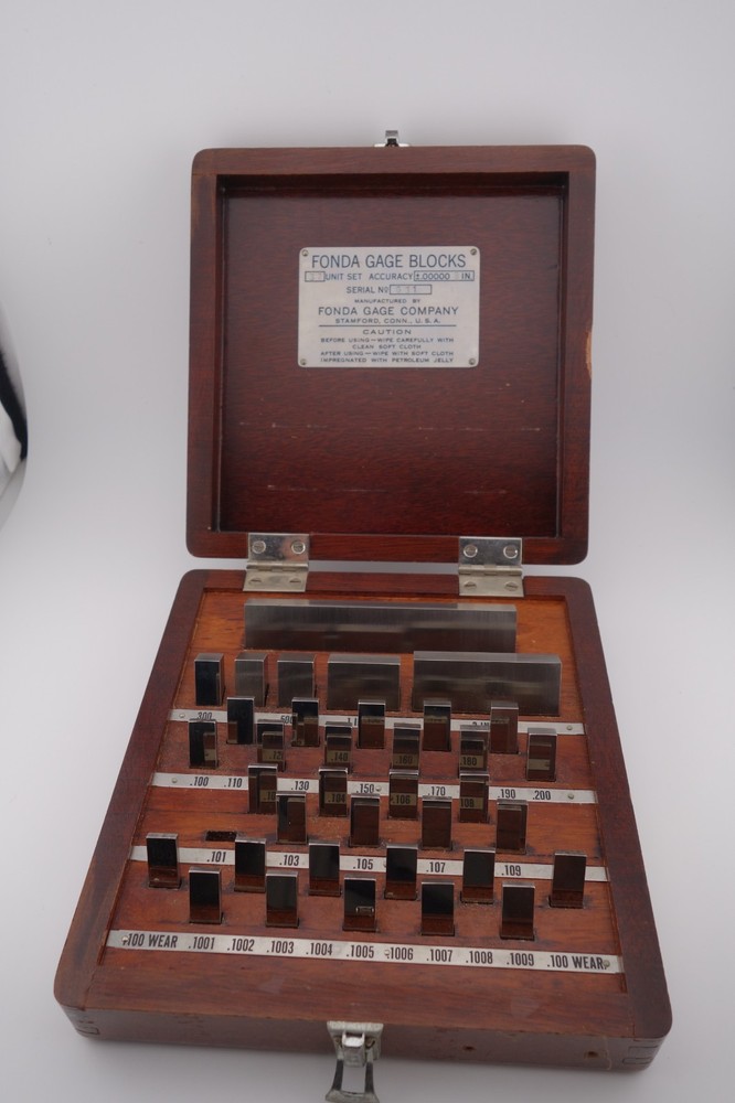 FONDA GUAGE BLOCKS – 37-Piece Set – Great Condition.  READ Description