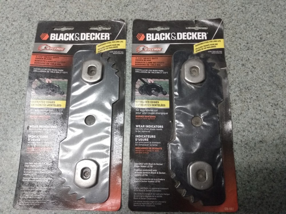 2 black and Decker edgehog 7.5 heavy duty edger blade eb007