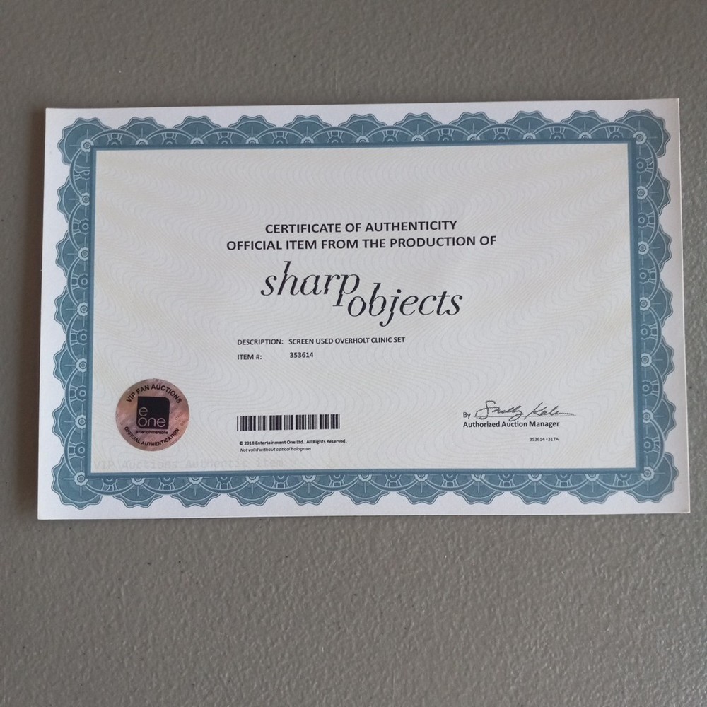 Sharp Objects TV Show Prop Screen Used Overholt Clinic Employee Ids