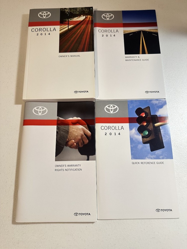 2014 Toyota Corolla Owner's Manual Set