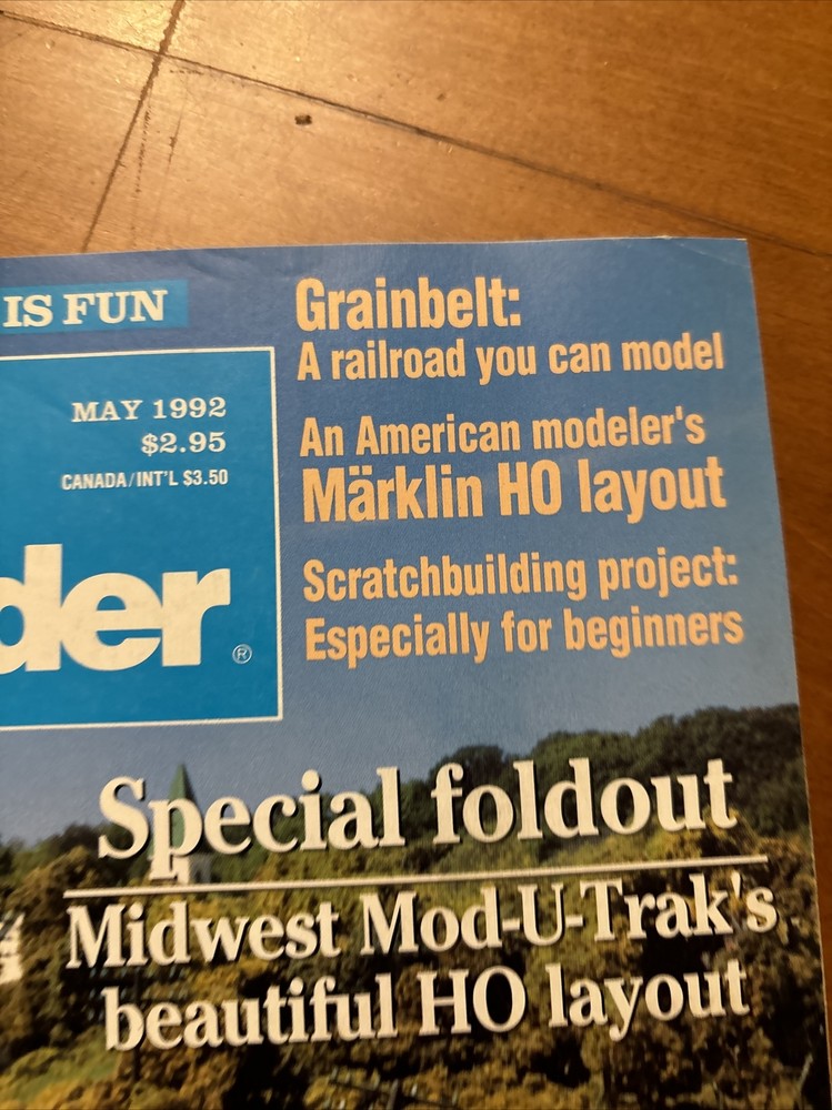 Model Railroader Magazine May 1992 Model Train Santa Fe HO Layout