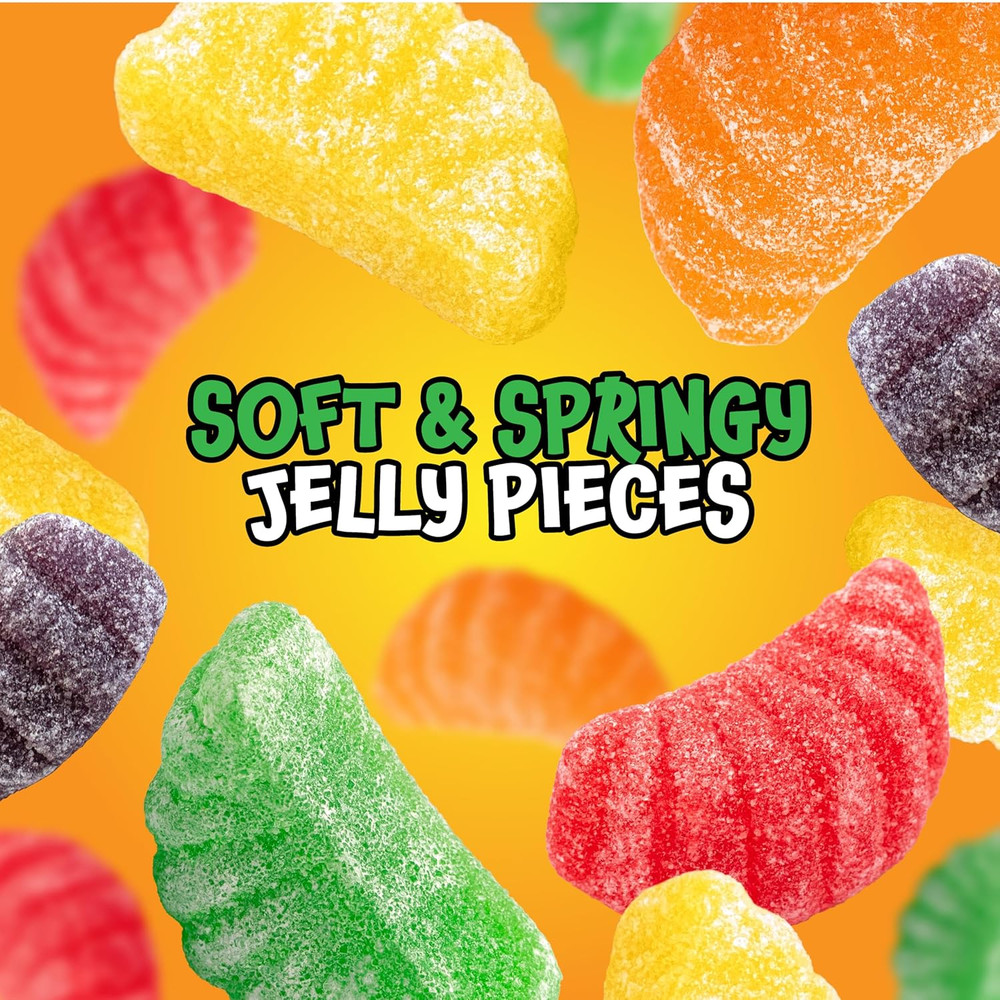 Fruit Slices - 2 Pound Bulk Pack (65 Count) - Assorted Fruit Jelly Candy - Unwra