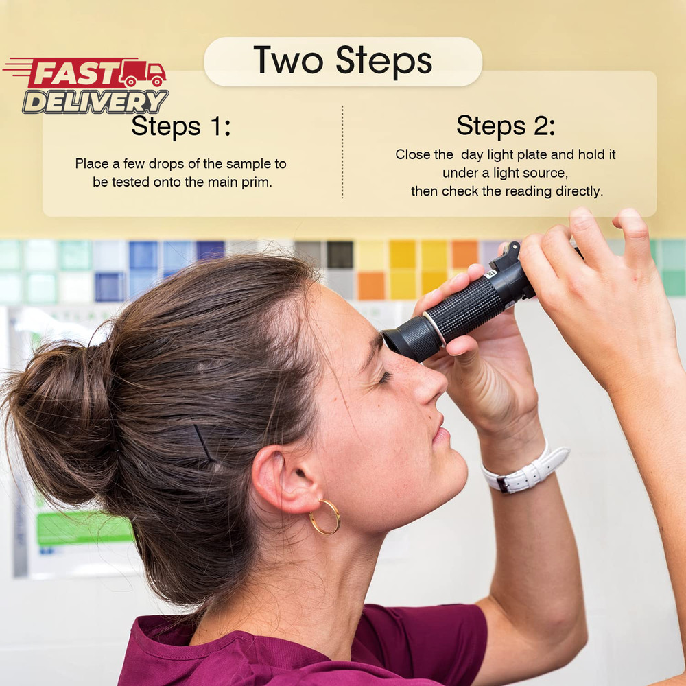 Optics Alcohol Refractometer Automatic Temperature Compensation Alcohol Meter 0~