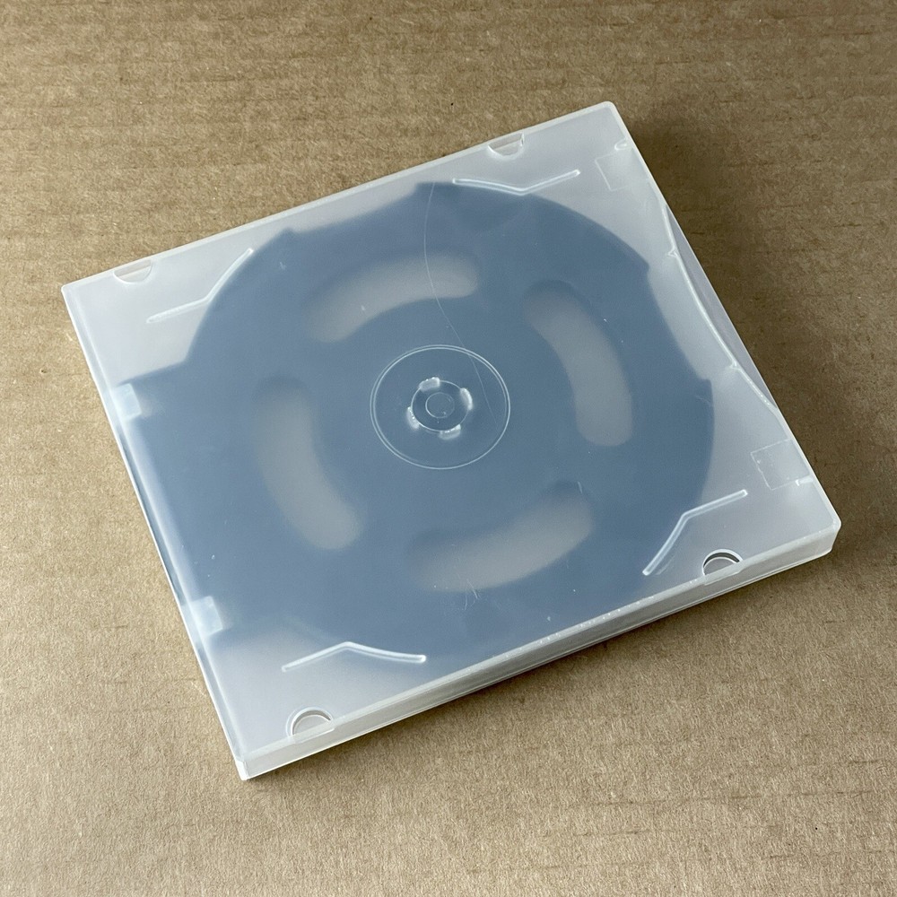 1-PC Clear 6-DISC CD / DVD Poly Case, Easy Release CD Media Organization Durable