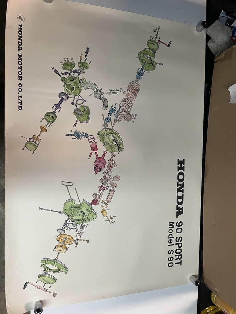 1960s Honda Exploded Motors 6pc Set