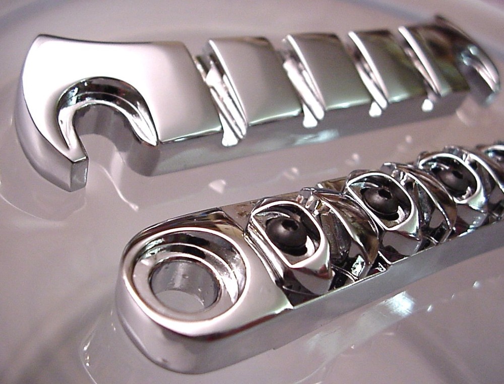 ULTIMATE BASS GUITAR BRIDGE TAILPIECE UNIT - COMPLETE