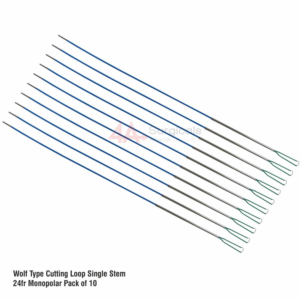 4A WOLF TYPE CUTTING LOOP SINGLE STEM 24Fr MONOPOLAR PACK OF 10