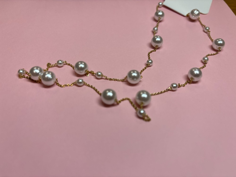 Pearl Link Gold Necklace
