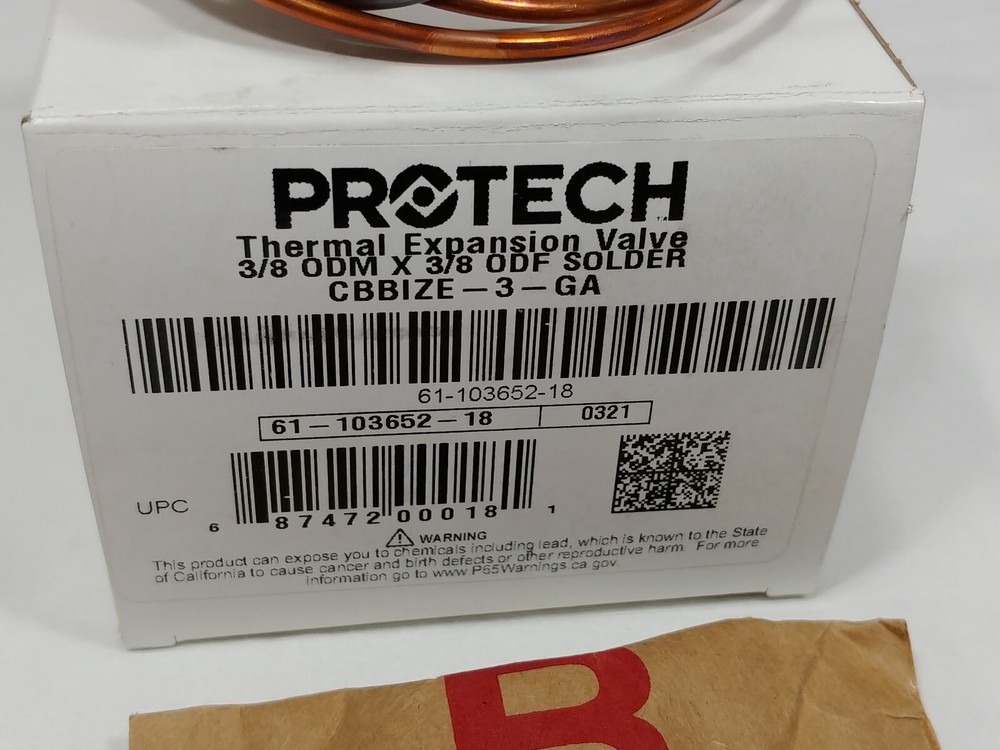 Protech 61-103652-18 THERMAL EXPANSION VALVE