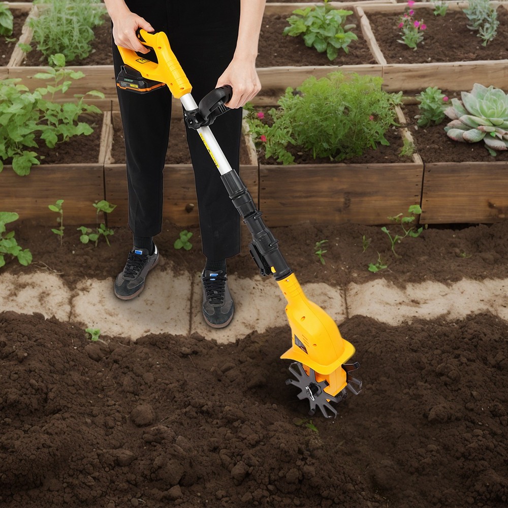 Battery Powered Tilling Machine, Handheld Electric Tilling machine, Cordless