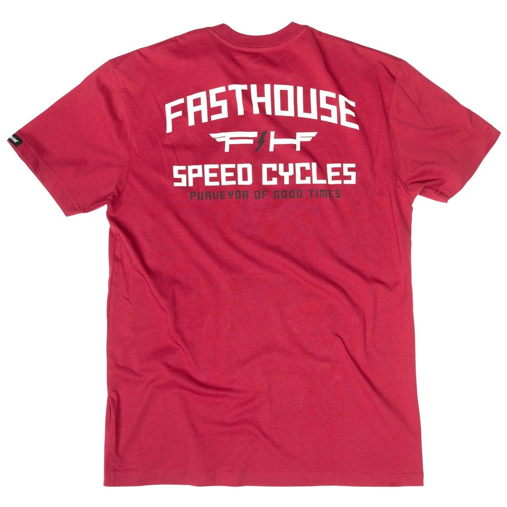 Fasthouse Elevate Mens Short Sleeve T-Shirt Cardinal