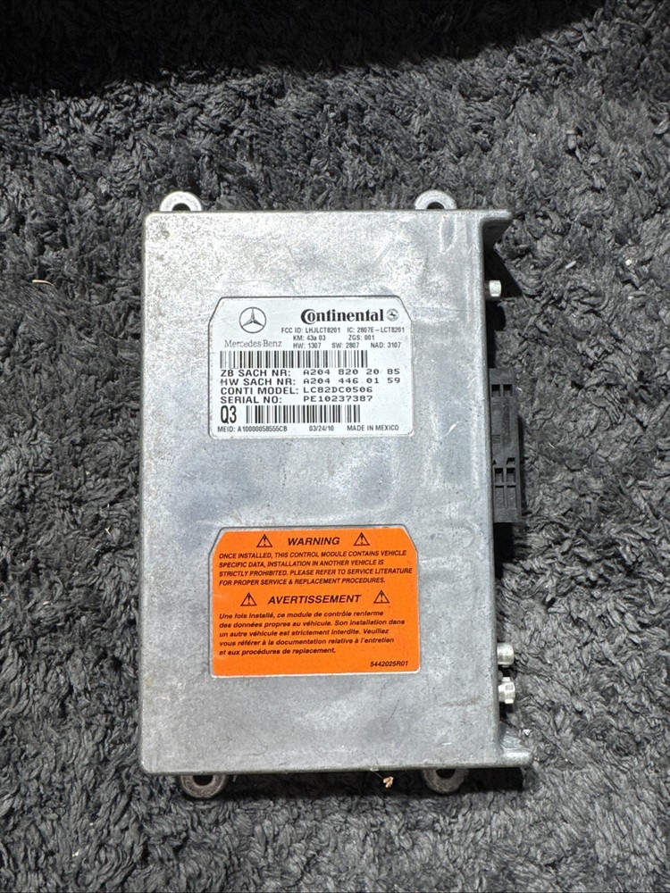 2011 Mercedes Benz E Class W212 Communication Voice Control Module Oem #11