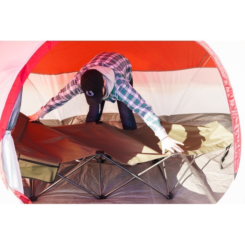 Collapsible Camp Cot Portable Foldable Bed Outdoor & Guest Use Durable