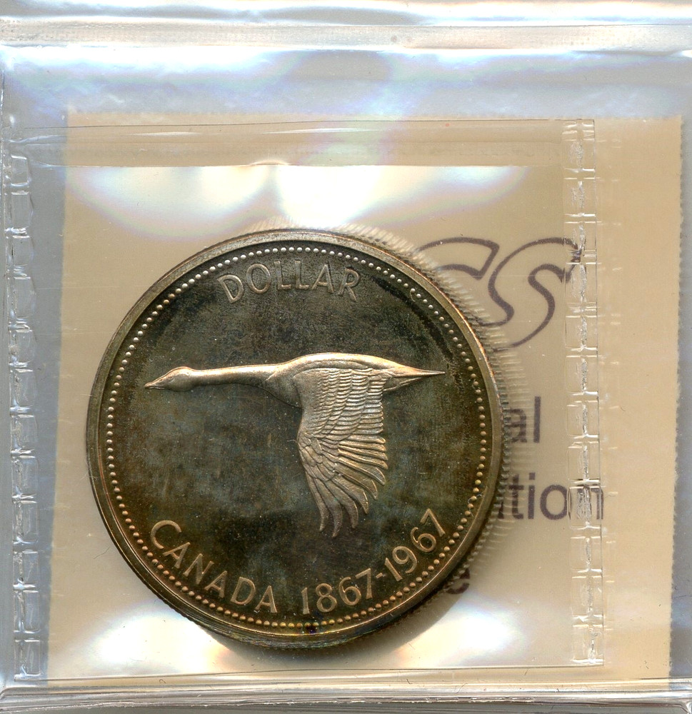 1967 Canada $1, Specimen, ICCS SP66