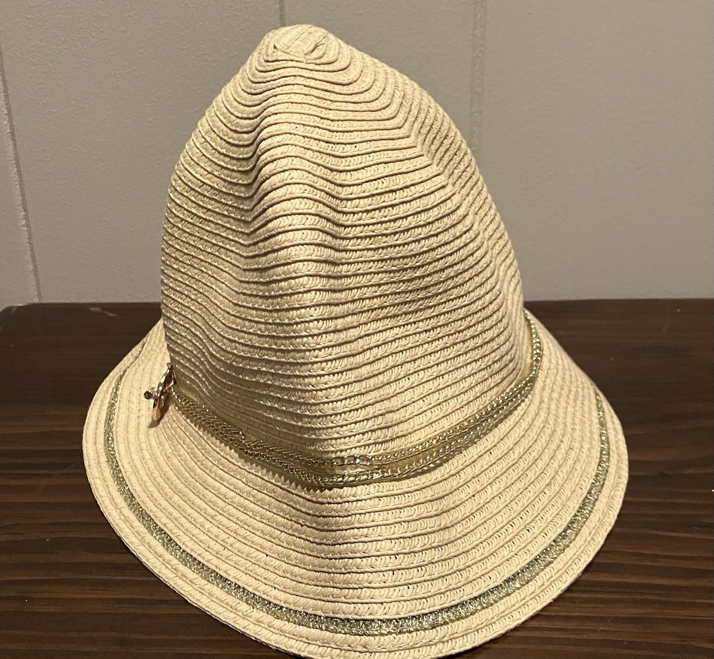 Calvin Klein Beige Woven Hat