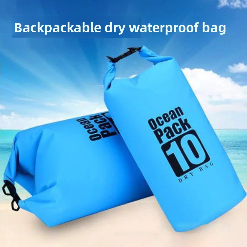 Extra Thick PVC Waterproof Bag Large Capacity Camping Backpack Gym Bag