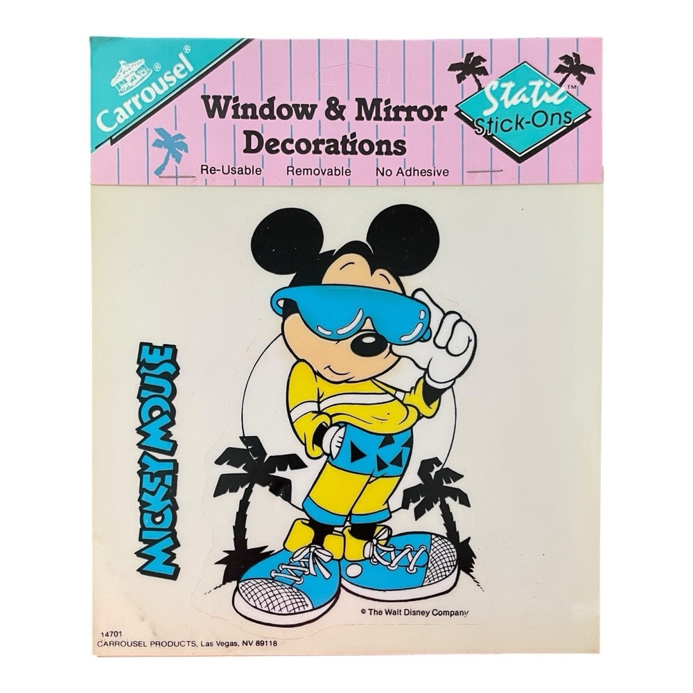 Disney Mickey Mouse Carrousel Window & Mirror Decorations