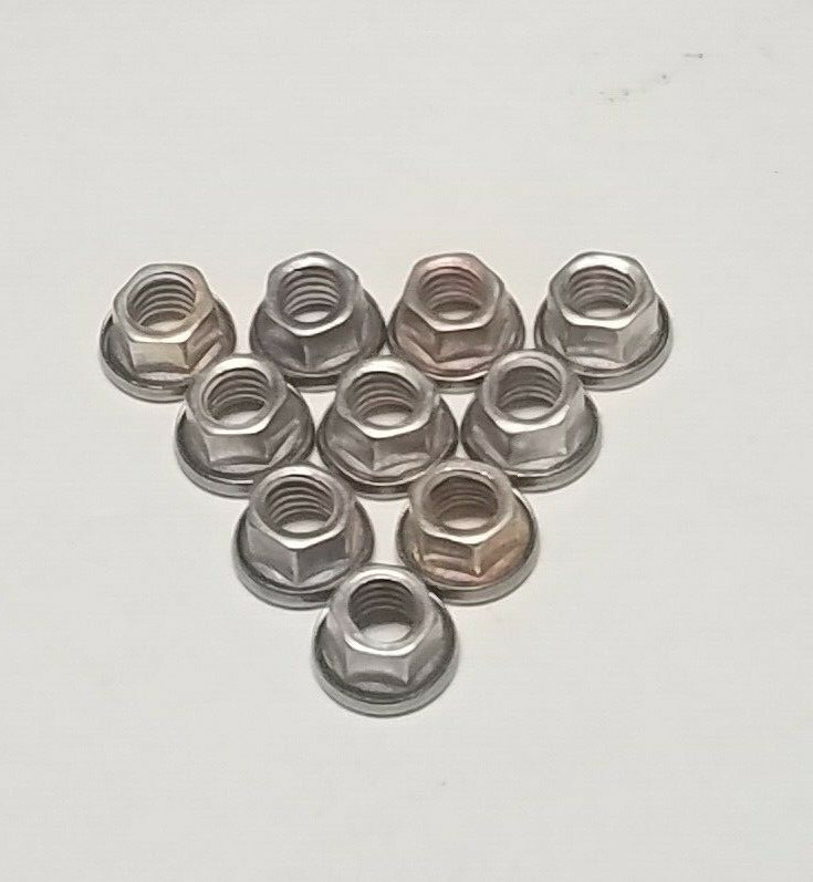 10-32 Stainless Jet Nuts Lock Nuts Flange Nuts, 10 ea., HW41-3