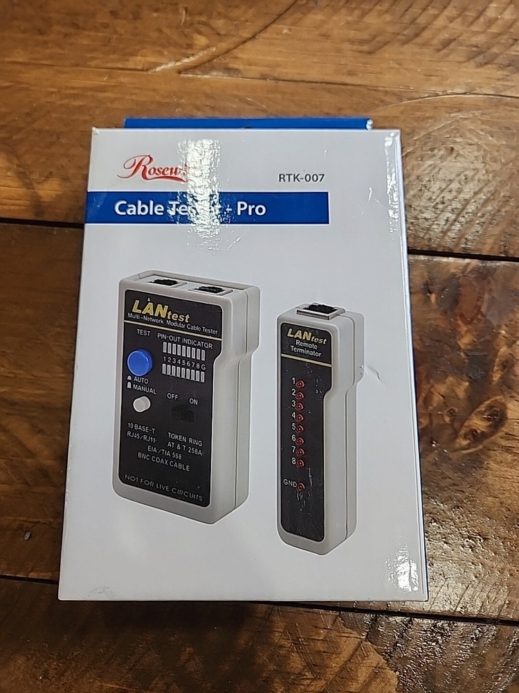 New Rosewill Cable Tester - Pro Model RTK-007