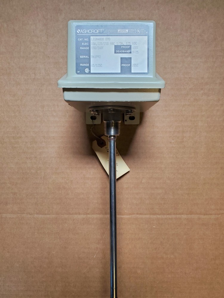 Ashcroft Temperature Switch LTSN4H00 090 150/260F